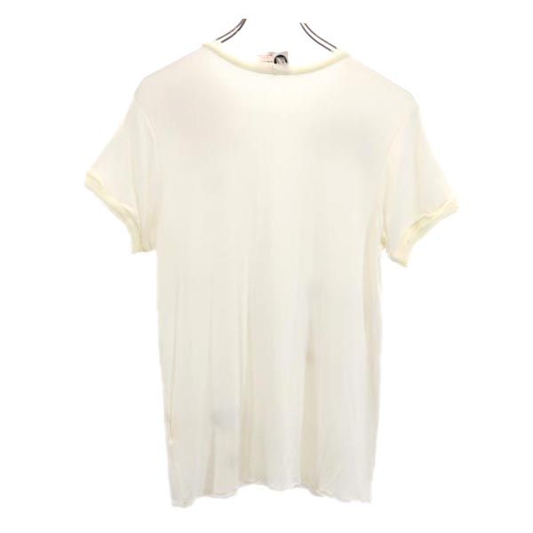 LANVIN ランバン プリント 半袖 Tシャツ S アイボリー系 カットソー レディース