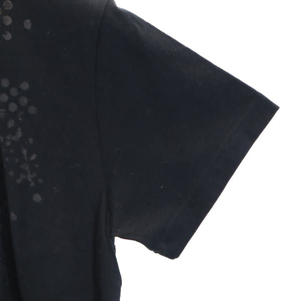 tactor タクター スクリーンプリント 半袖 Tシャツ 1 黒系 ホログラムシート クルーネック メンズ