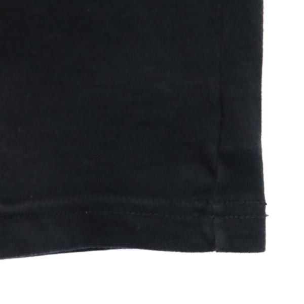 Emporio Armani エンポリオアルマーニ プリント 半袖 Vネック Tシャツ USA M ブラック系 ロゴ メンズ