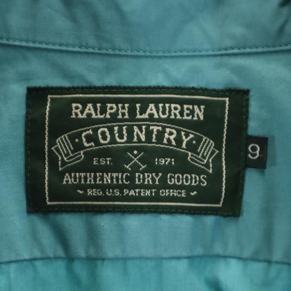 ラルフローレンカントリー 半袖 シャツ 9 緑系 RALPH LAUREN COUNTRY レディース