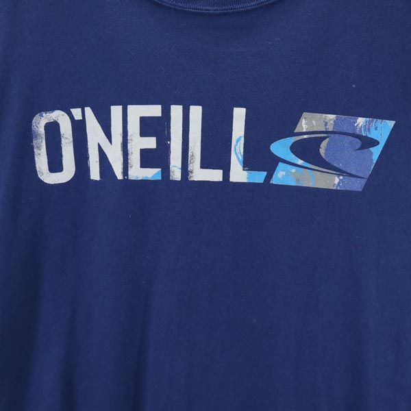 クイックシルバー プリント 半袖 Tシャツ M ネイビー Quiksilver メンズ