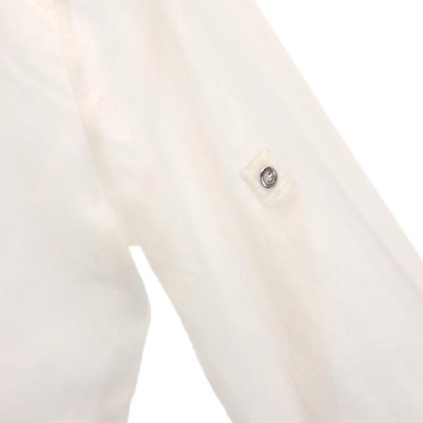 DIESEL ディーゼル バック リボン 長袖 シアー ブラウス XS 白 バックリボン シャツ レディース