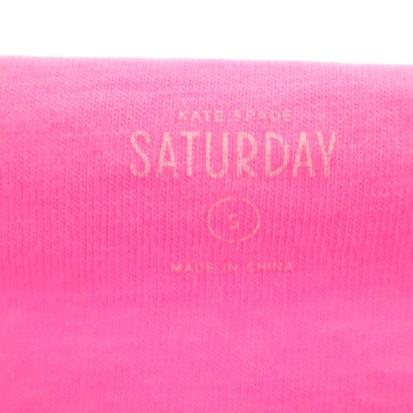 KATE SPADE SATURDAY ケイトスペードサタデー 半袖 カットソー S ピンク フレンチスリーブ レディース