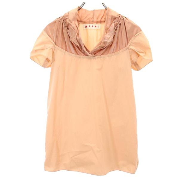 MARNI マルニ イタリア製 半袖 カットオフ カットソー 40 サーモンピンク レディース