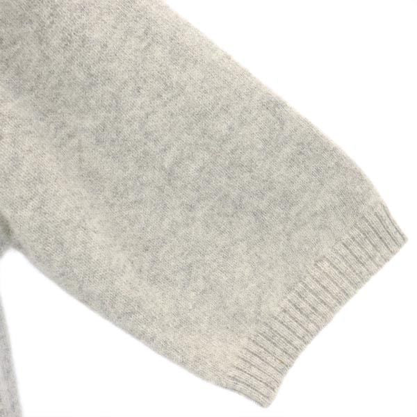 SEIZE カシミヤ100% 半袖 オフタートル ニット 3 グレー セーター レディース