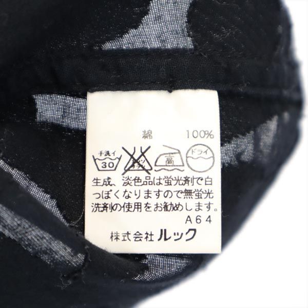 MARC BY MARC JACOBS マークバイマークジェイコブス 花柄 ノースリーブ カットソー 6 ブラック レディース