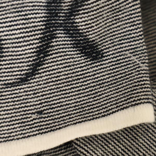 PBK ピービーケー 総柄 半袖 ボートネック カットソー 40 ネイビー レディース