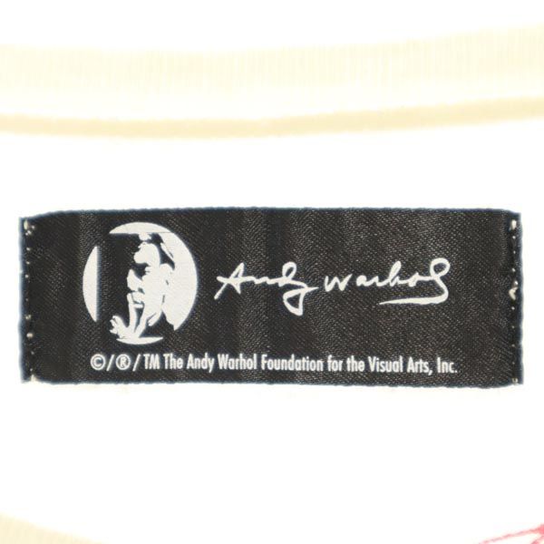 Andy Warhol アンディーウォーホル 日本製 プリント 半袖 Tシャツ FREE ベージュ系 レディース