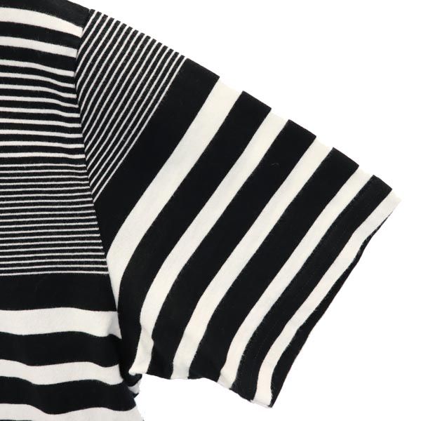 HEAD PORTER PLUS ヘッドポータープラス 日本製 ボーダー 半袖 Tシャツ M ホワイト系 メンズ