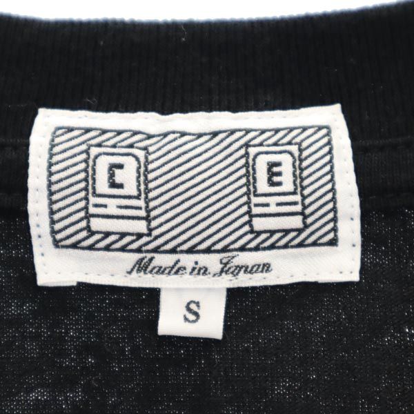 C.E シーイー 日本製 プリント 半袖 Tシャツ S ブラック系 メンズ