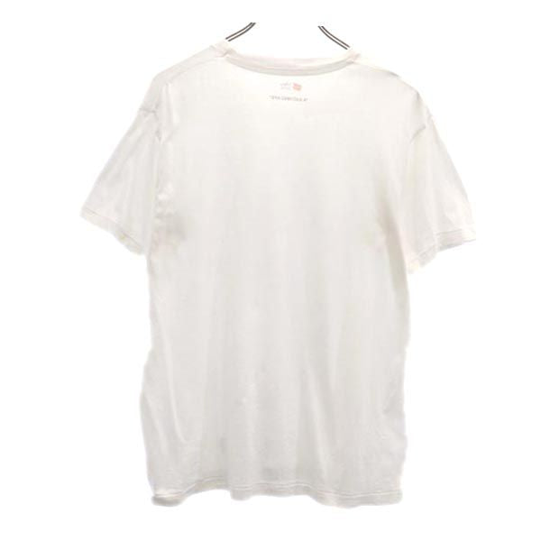 Hanes ヘインズ アベイシングエイプ コラボ 半袖 Tシャツ L ホワイト系 A BATHING APE メンズ