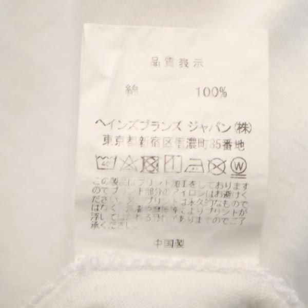 Hanes ヘインズ アベイシングエイプ コラボ 半袖 Tシャツ L ホワイト系 A BATHING APE メンズ