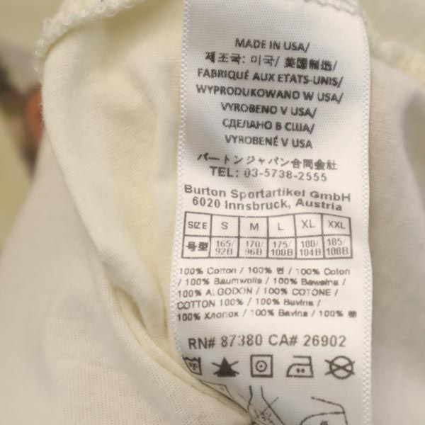 BURTON バートン プリント 半袖 Tシャツ S ベージュ系 メンズ