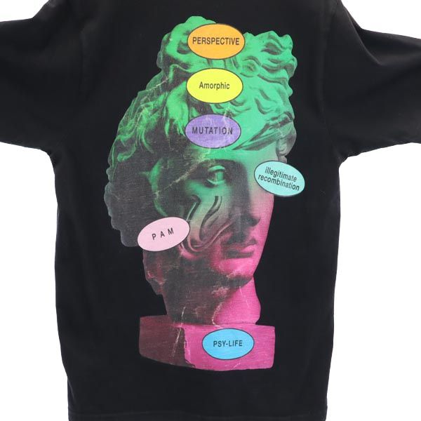 PAM パム バックプリント 半袖 Tシャツ M ブラック系 メンズ