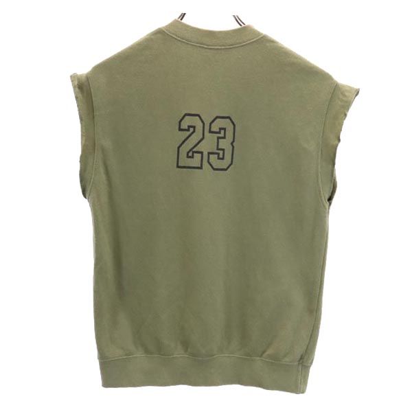 WTAPS ダブルタップス 日本製 ノースリーブ スウェット カーキグリーン 裏起毛 メンズ