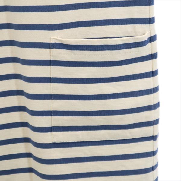 MARC BY MARC JACOBS マークバイマークジェイコブス ボーダー 半袖 ワンピース XS ホワイト系 レディース