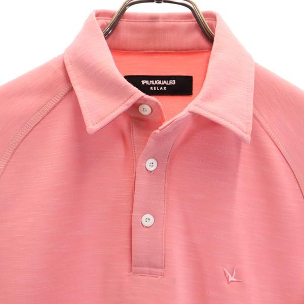 1PIU1UGUALE3 ウノピゥウノウグァーレトレ 半袖 ポロシャツ M ピンク レディース