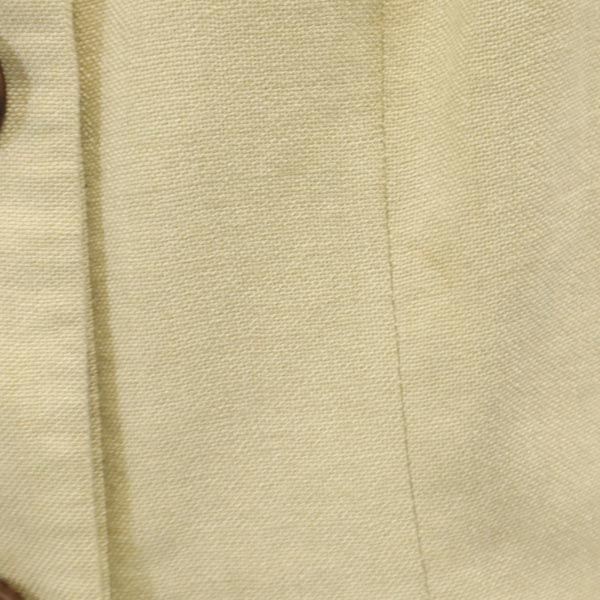 Givenchy ジバンシー フランス製 半袖 ノーカラージャケット ベージュ レディース