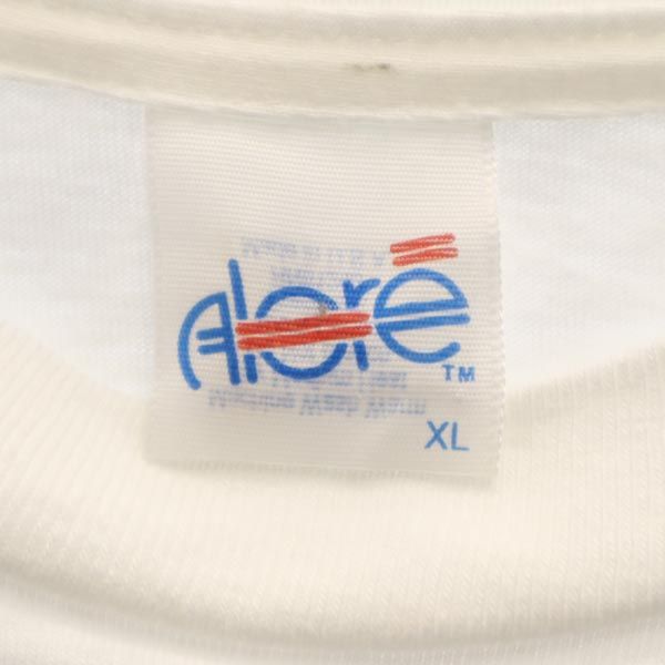 ALORE アローレ 90s オールド USA製 バックプリント バスケットボール 半袖 Tシャツ XL ホワイト メンズ