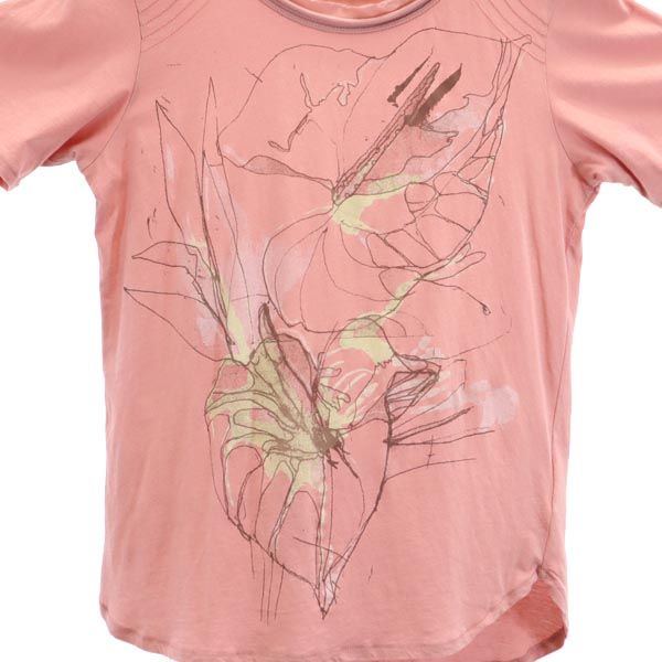 DIESEL ディーゼル プリント 半袖 Tシャツ XS ピンク系 メンズ