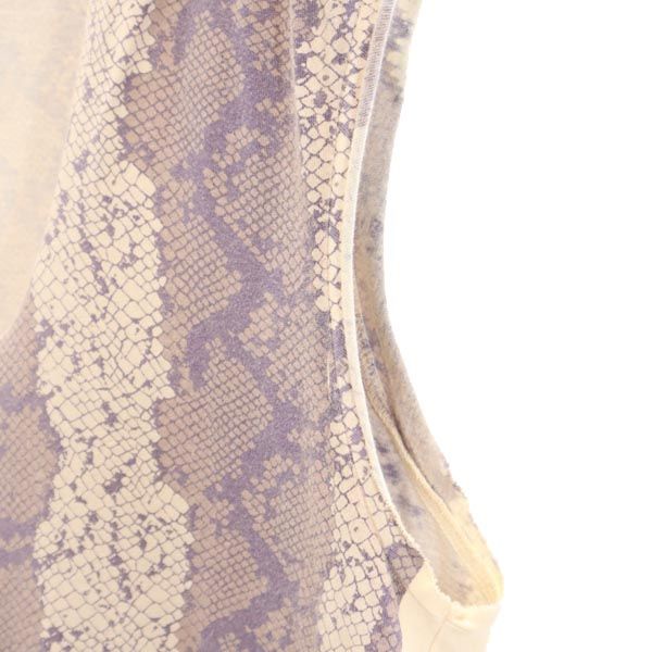 MARC JACOBS マークジェイコブス パイソン柄 ノースリーブ カットソー S ベージュ系 レディース