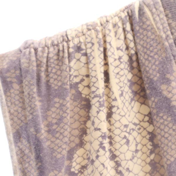 MARC JACOBS マークジェイコブス パイソン柄 ノースリーブ カットソー S ベージュ系 レディース