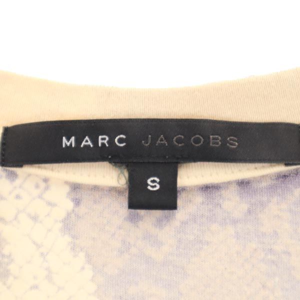 MARC JACOBS マークジェイコブス パイソン柄 ノースリーブ カットソー S ベージュ系 レディース