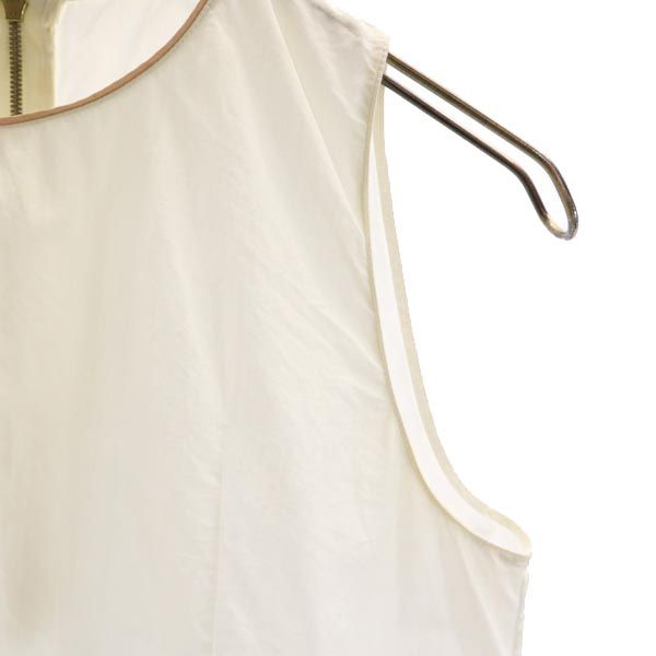 MARNI マルニ ノースリーブ カットソー 38 ホワイト系 バックプリント レディース