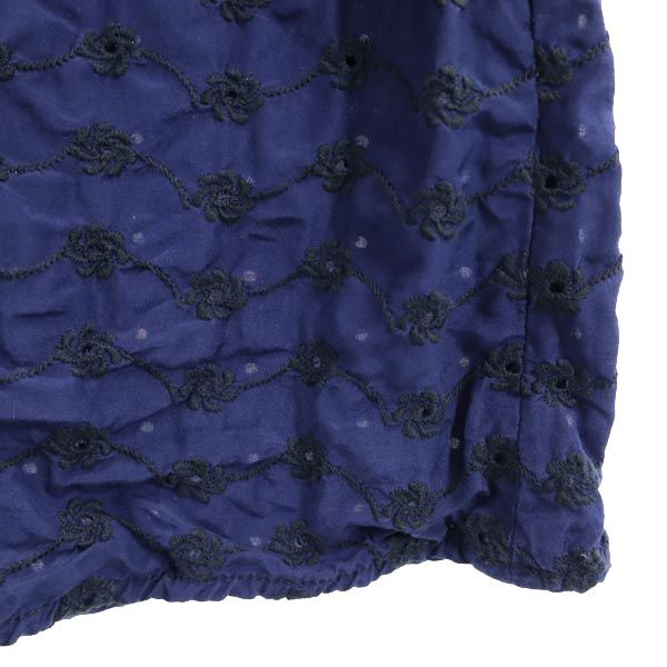 MARC BY MARC JACOBS マークバイマークジェイコブス ノースリーブ ワンピース 0 ネイビー系 バックプリント レディース