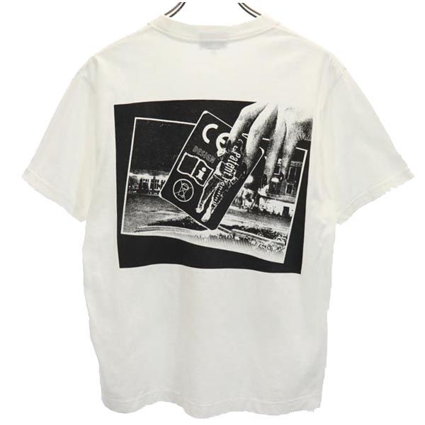 C.E シーイー 日本製 プリント 半袖 Tシャツ S 白系 メンズ