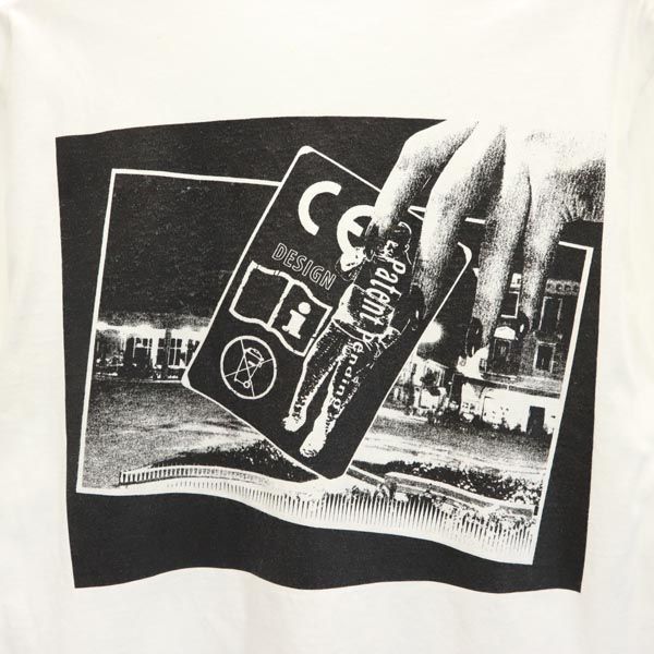 C.E シーイー 日本製 プリント 半袖 Tシャツ S 白系 メンズ