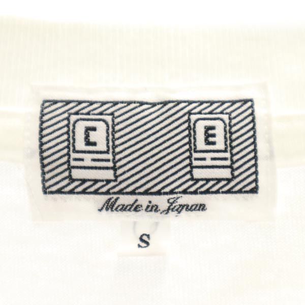 C.E シーイー 日本製 プリント 半袖 Tシャツ S 白系 メンズ