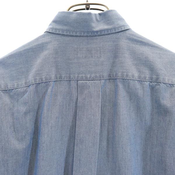 Burberrys バーバリーズ 90s オールド 日本製 三陽商会 半袖 ボタンダウンシャツ SA ブルー メンズ
