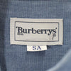 バーバリーズ 90s オールド 日本製 三陽商会 半袖 ボタンダウンシャツ SA ブルー Burberrys メンズ