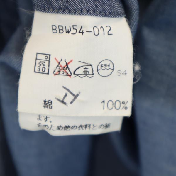 Burberrys バーバリーズ 90s オールド 日本製 三陽商会 半袖 ボタンダウンシャツ SA ブルー メンズ