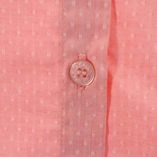 未使用 NARACAMICIE ナラカミーチェ イタリア製 総柄 7分袖 シャツ 0 ピンク系 レディース