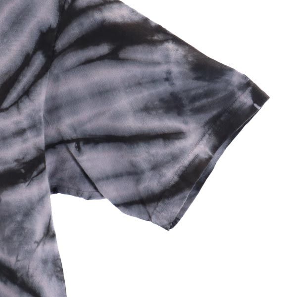 HUF ハフ バック プリント 半袖 Tシャツ S グレー系 染加工 メンズ