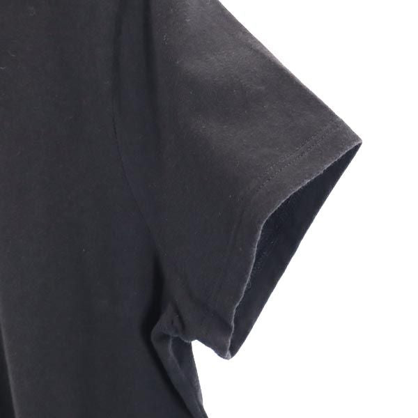 ARMANI JEANS アルマーニジーンズ イタリア製 フォト風 プリント 半袖 Tシャツ I 46 黒 レディース