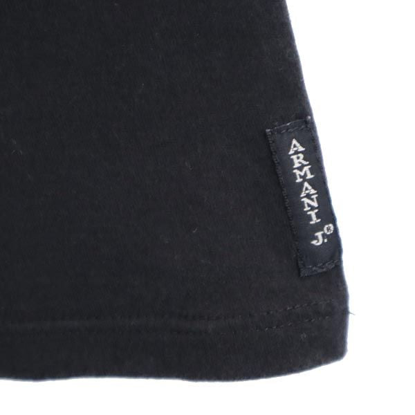 ARMANI JEANS アルマーニジーンズ イタリア製 フォト風 プリント 半袖 Tシャツ I 46 黒 レディース