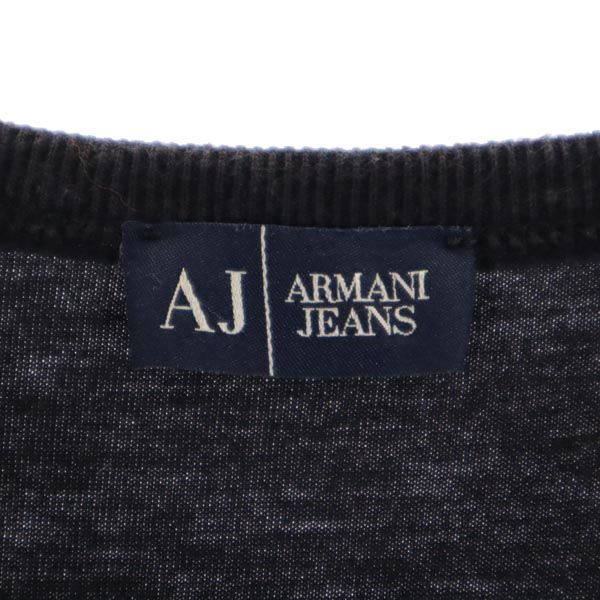 ARMANI JEANS アルマーニジーンズ イタリア製 フォト風 プリント 半袖 Tシャツ I 46 黒 レディース