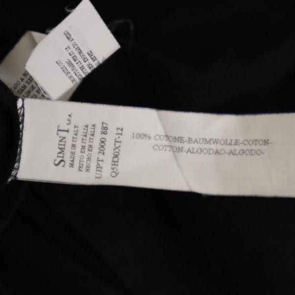 ARMANI JEANS アルマーニジーンズ イタリア製 フォト風 プリント 半袖 Tシャツ I 46 黒 レディース