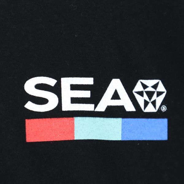 ウィンダンシー バックプリント 半袖 Tシャツ M 黒系 WIND AND SEA メンズ