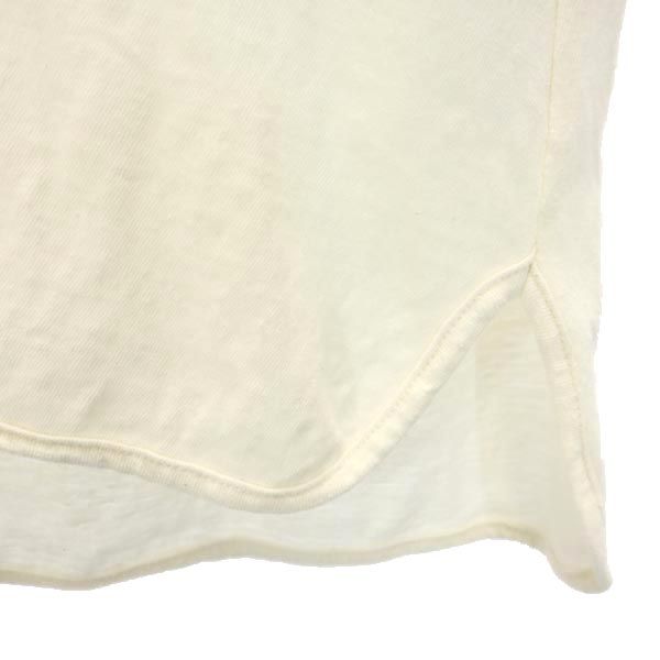 Ron Herman ロンハーマン 日本製 半袖 Vネック Tシャツ XS 生成り レディース