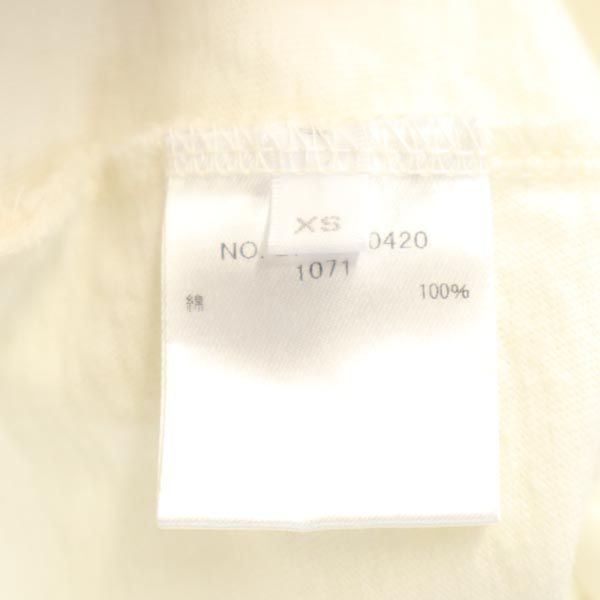 Ron Herman ロンハーマン 日本製 半袖 Vネック Tシャツ XS 生成り レディース