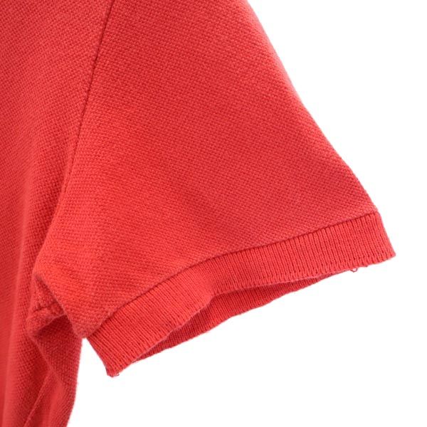 Brooks Brothers ブルックスブラザーズ 半袖 ポロシャツ M レッド 鹿の子 レディース