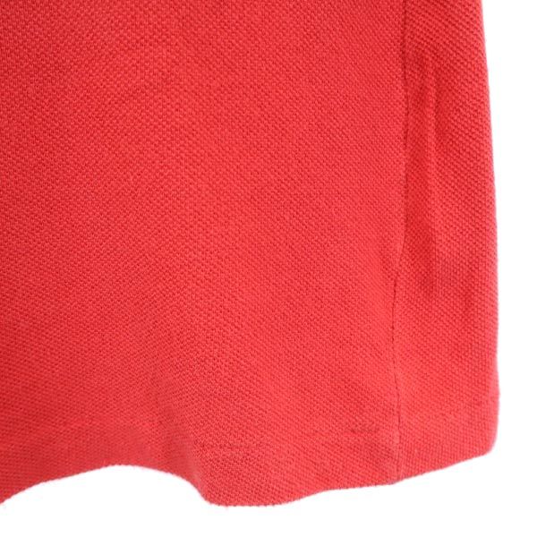 Brooks Brothers ブルックスブラザーズ 半袖 ポロシャツ M レッド 鹿の子 レディース