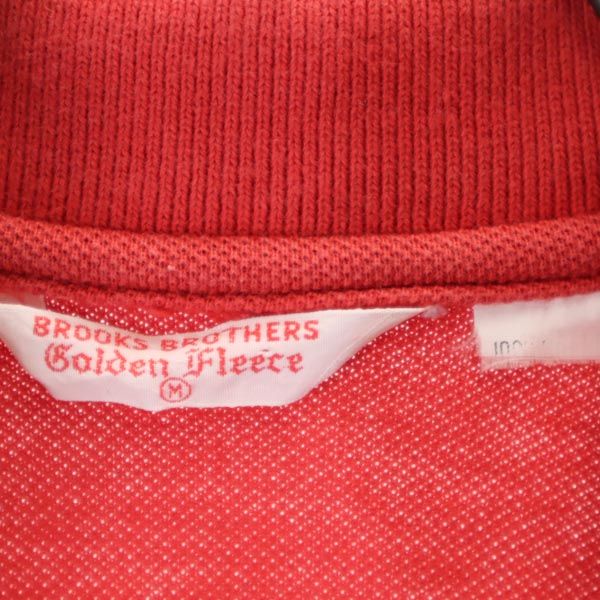 Brooks Brothers ブルックスブラザーズ 半袖 ポロシャツ M レッド 鹿の子 レディース