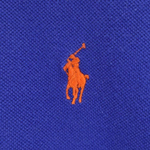 Polo by Ralph Lauren ポロバイラルフローレン 半袖 ポロシャツ M 青 鹿の子 メンズ