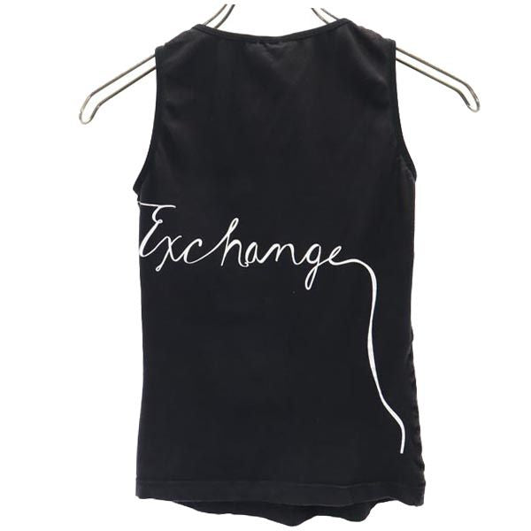 アルマーニエクスチェンジ プリント タンクトップ S ブラック系 ARMANI EXCHANGE レディース