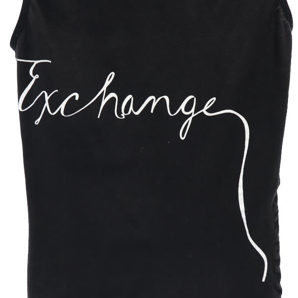 アルマーニエクスチェンジ プリント タンクトップ S ブラック系 ARMANI EXCHANGE レディース